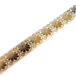 باند و فیتیله کاشی طرح آلما سفید طلایی ابعاد 4*60-کاشی ایستاسرام-Ceramic Alma Istaceram