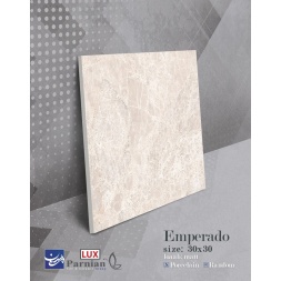 سرامیک طرح امپرادو کرم روشن ابعاد 30*30-کاشی پرنیان-Ceramic Emprado Parnian Tile