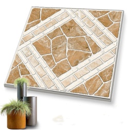 سرامیک مدل استون قهوه ای روشن-60*60-کاشی جواهر میبد-Ceramic Stone Javaher Tile