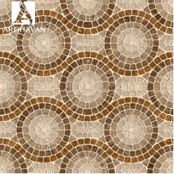 سرامیک طرح استون A1 کرم تیره ابعاد 60*60-کاشی ارغوان-Ceramic Stone Arghavan Tile
