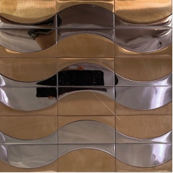 سرامیک طرح استیلا مسی نقره ای ابعاد 30*30-سرامیک گلدن لئون-Ceramic Stilla Golden Leon Tile