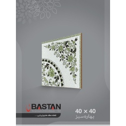سرامیک طرح بهاره سبز ابعاد 40*40-کاشی باستان میبد-Bahare Design Ceramic
