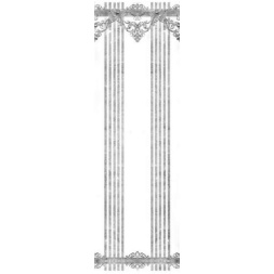 سرامیک طرح باروک طوسی دکور 1 ابعاد 100*30 -کاشی مارلیک-Barook Design Ceramics