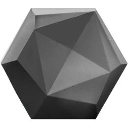 سرامیک شش ضلعی طرح داکو D مشکی سرامیک سرام آرا-Ceramic Dako Ceram Ara Tile