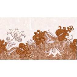 سرامیک طرح دهبید کرم تیره دکور ابعاد 60*30-سرامیک تانیا سرام-Ceramic Dehbid Tanya Ceram