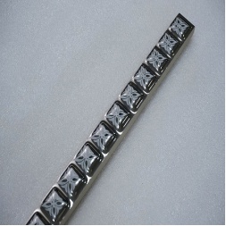 باند و فیتیله کاشی طرح 4985 نقره ای ابعاد 2*60-کاشی سون سرام-Ceramic 4985 Seven Ceram