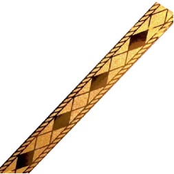 باند و فیتیله کاشی طرح دیانا طلایی ابعاد 4*60-کاشی ایستاسرام-Ceramic Diana Istaceram