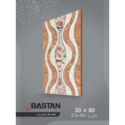 سرامیک طرح المیرا دکور نارنجی ابعاد 60*30-کاشی باستان میبد-Elmira Design Ceramic
