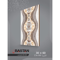 سرامیک طرح المیرا دکور طوسی تیره ابعاد 60*30-کاشی باستان میبد-Elmira Design Ceramic