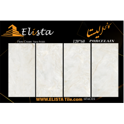 سرامیک طرح فیور کرم روشن ابعاد 120*60-سرامیک الیستا-Ceramic Fior Elista Tile