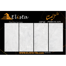 سرامیک طرح فیور طوسی روشن ابعاد 120*60-سرامیک الیستا-Ceramic Fior Elista Tile