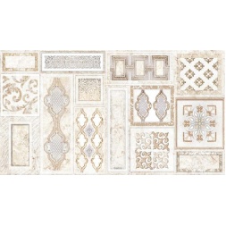 سرامیک طرح فلورانس کرم دکور ابعاد-60*30-کاشی اطلس مهریز-Ceramic Florence Atlas Tile