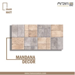 سرامیک طرح ماندانا دکور ابعاد-60*30-کاشی کوثر ابرکوه-Ceramic Mandana Kosar Tile