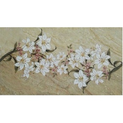 سرامیک طرح دیاکو گل دار کرم تیره ابعاد-60*30-کاشی یاس سرام-Ceramic Diaco Yas Ceram