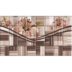 سرامیک طرح توسان کرم تیره گل دار ابعاد-60*30-سرامیک پارسیان سرام-Ceramic Tucson Parsian Ceram