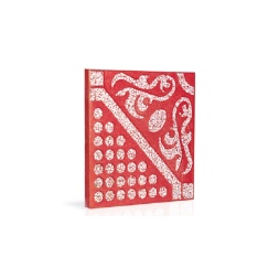 موزاییک حیاطی طرح گل Y413 قرمز-40*40-شایان گستر موزاییک-Courtyard Y413 Shayan Gostar Mosaic