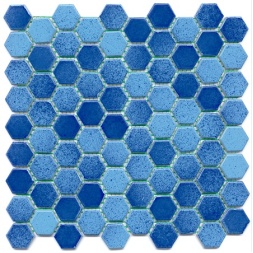 سرامیک استخری طرح هگزا آپولون 23 ابعاد-3.6*3.6-آرتما سرامیک- Pool Ceramic Hexagone Apolon 23 Artema Ceramic
