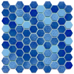 سرامیک استخری طرح هگزا آپولون 25 ابعاد-3.6*3.6-آرتما سرامیک- Pool Ceramic Hexagone Apolon 25 Artema Ceramic