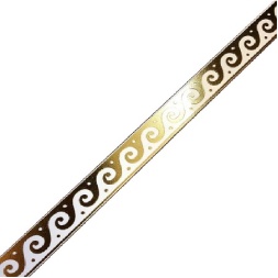 باند و فیتیله کاشی طرح هلیا سفید طلایی ابعاد 4*60-کاشی ایستاسرام-Ceramic Helia Istaceram