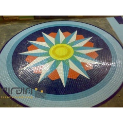 تابلو کاشی و سرامیک استخری اجرا شده میکس-کاشی البرز-Pool Ceramic Tile Panel