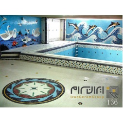 کاشی استخری طرح دلفین