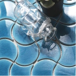 سرامیک استخری طرح پولکی آبی تیره-امرتات ایرمان سرامیک-Pool Ceramic Flaky Light Blue Emertat Ceram