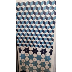 تابلو کاشی استخری آبی تیره و آبی روشن B-کاشی گلدیس-Pool Ceramic Robo Ceramic Dark Blue Light Blue B Panel Goldis Tile