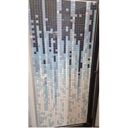 تابلو کاشی استخری سرمه ای آبی روشن C-کاشی گلدیس-Pool Ceramic Robo Ceramic Navy Blue C Panel Goldis Tile