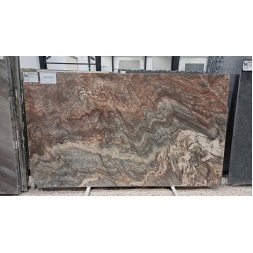 سنگ اسلب خارجی طرح فیوشن قهوه ای روشن-Slab Stone Fusion Design 