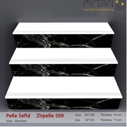 سرامیک پله طرح ساده سفید ابعاد-120*35-کاشی و سرامیک یقین-Step Ceramic Simple Yaghin Tile