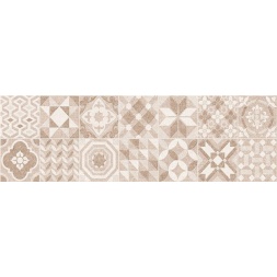 سرامیک طرح کاستلو دکور کرم تیره ابعاد 100*30-کاشی سورنا-Castello Design Ceramics