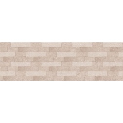 سرامیک طرح کاستلو آجرنما کرم تیره ابعاد 100*30-کاشی سورنا-Castello Design Ceramics