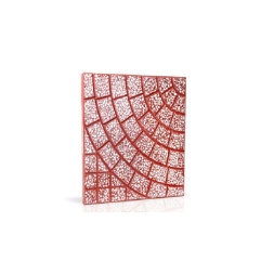 موزاییک حیاطی طرح خورشیدی Y417 قرمز-40*40-شایان گستر موزاییک-Courtyard Y417 Shayan Gostar Mosaic