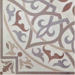 سرامیک طرح کریستال کرم تک گل ابعاد-60*60-آپادانا سرام- Ceramic Crystal Apadana Tile