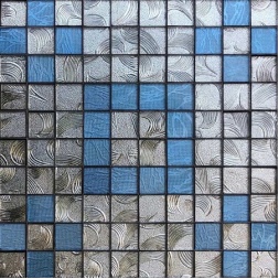 سرامیک طرح لیلیوم خاکستری آبی تیره ابعاد 30*30-سرامیک آوین تایل-Ceramic Lilium Avin Tile