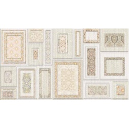 سرامیک طرح ماهور کرم روشن دکور A ابعاد-60*30-کاشی اطلس مهریز-Ceramic Mahoor Atlas Tile