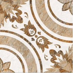 سرامیک طرح مارکان دکور A2 کرم تیره ابعاد 60*60-کاشی خاطره اردکان-Ceramic Markan Khatereh Ardekan Tile
