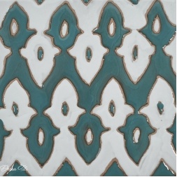 کاشی دست ساز هفت رنگ طرح گل رز کد NA-03-کاشی دست ساز درسا- Handmade Tiles NA-03 Dorsa