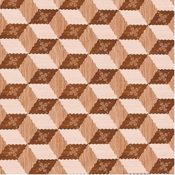 سرامیک طرح مکعب قهوه ای روشن ابعاد 25*25-سرامیک کیمیا سرام-Ceramic Mokaab Kimia Cer