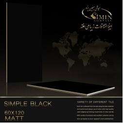 سرامیک طرح مشکی ساده ابعاد-120*60-سیمین تایل-Ceramic Simple Simin Tile