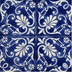 کاشی دست ساز هفت رنگ طرح نساء 4 گل کد NA-33-کاشی دست ساز درسا- Handmade Tiles Code NA-33 Dorsa