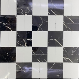 سرامیک طرح نیکولا سفید مشکی ابعاد 30*30-سرامیک گلدن لئون-Ceramic Nicola Golden Leon Tile