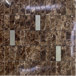 سرامیک طرح نیکولا شکلاتی تیره نقره ای ابعاد 30*30-سرامیک گلدن لئون-Ceramic Nicola Golden Leon Tile