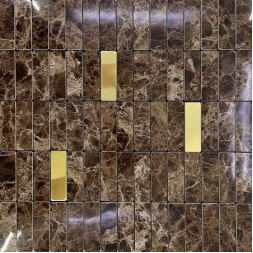سرامیک طرح نیکولا شکلاتی تیره طلایی ابعاد 30*30-سرامیک گلدن لئون-Ceramic Nicola Golden Leon Tile
