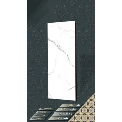 سرامیک طرح مالکوم سفید ابعاد-100*40-ماهان سرام-Ceramic Malcolm Mahan Ceram