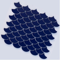 سرامیک استخری طرح پولکی سرمه ای-امرتات ایرمان سرامیک-Pool Ceramic Flaky Navy Blue Emertat Ceram