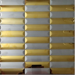 سرامیک طرح S23 طلایی نقره ای ابعاد 30*30-سرامیک پروتایل ایران-Ceramic S23 Pro Tile Iran