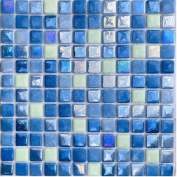 سرامیک استخری شیشه ای طرح S7L018 (SH)-کاشی سرام الماس طرح آکوا تایل-Pool Glass S7L018 (SH) Aqua Tile