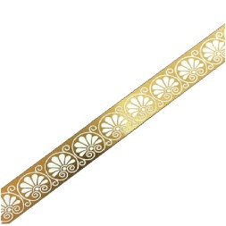 باند و فیتیله کاشی طرح آلما طلایی سفید ابعاد 4*60-کاشی ایستاسرام-Ceramic Alma Istaceram