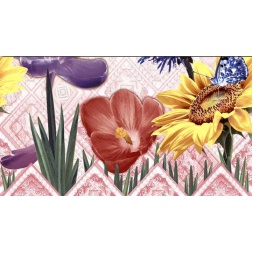 سرامیک طرح سولین 4 دکور صورتی ابعاد 60*30-کاشی ارچین-Ceramic Sulin Orchin Tile